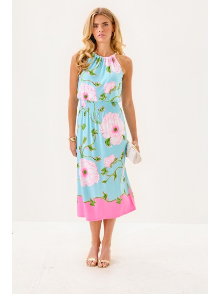 Gracelyn Halter Midi Dress