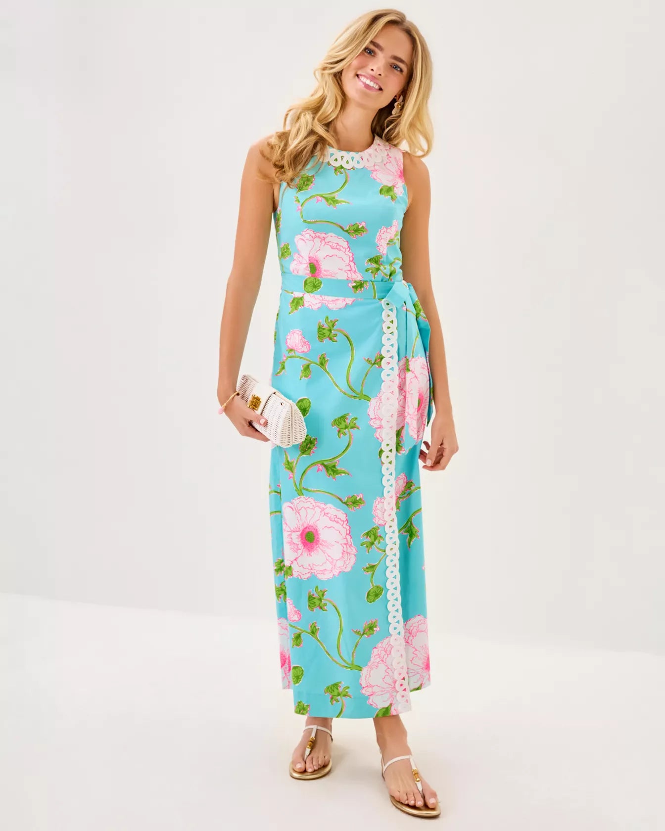 Fresia Stretch Maxi Shift Dress