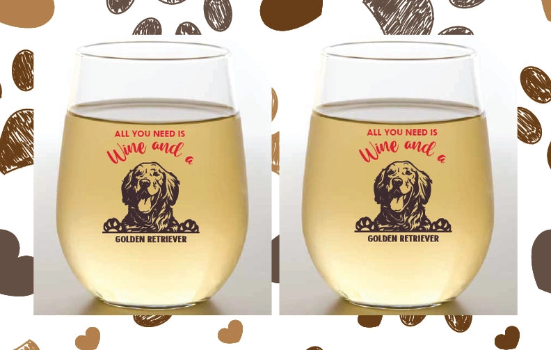 Dog Lovers Stemless Cups