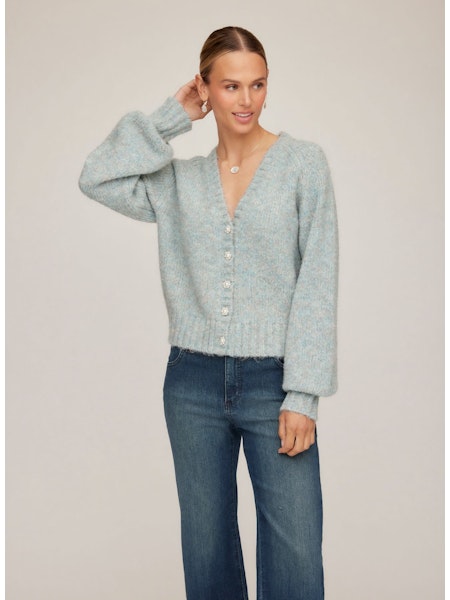 Pearl Button Cardigan Sweater