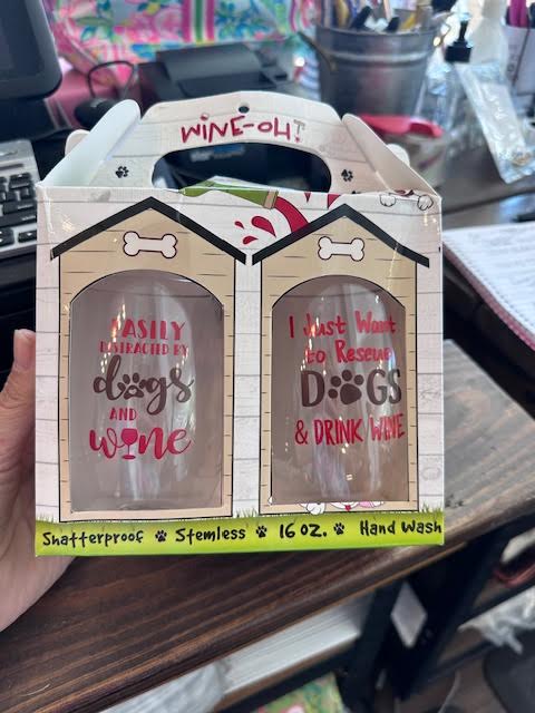 Dog Lovers Stemless Cups