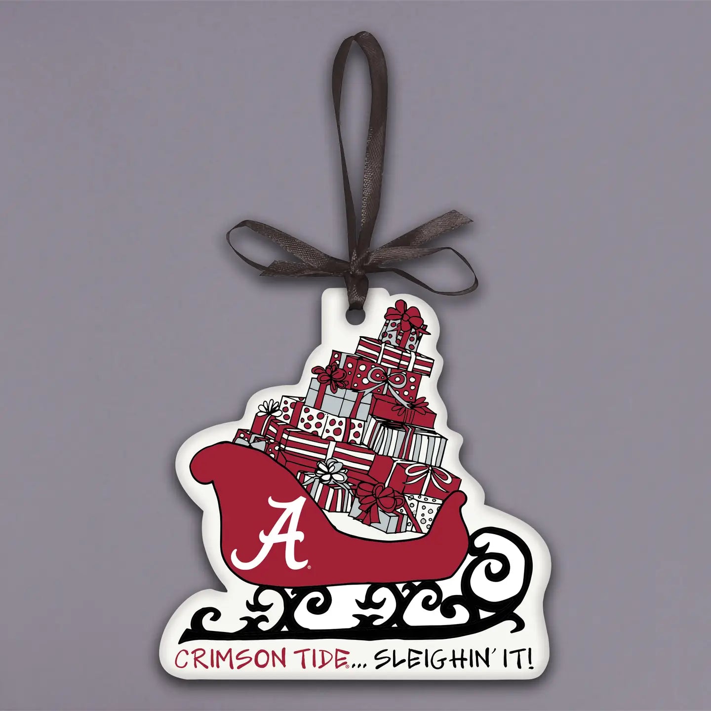 Collegiate Sleighin It Ornament