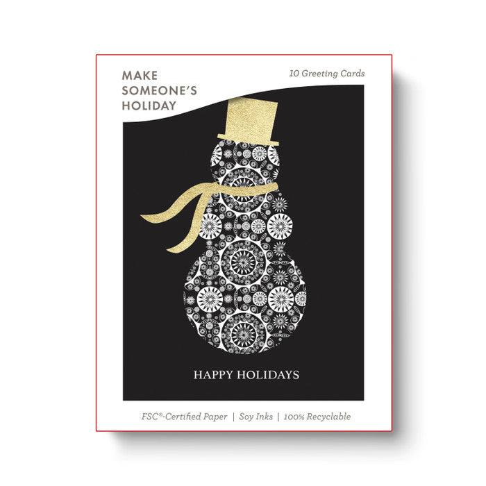 Shimmering Snowman: Happy Holidays