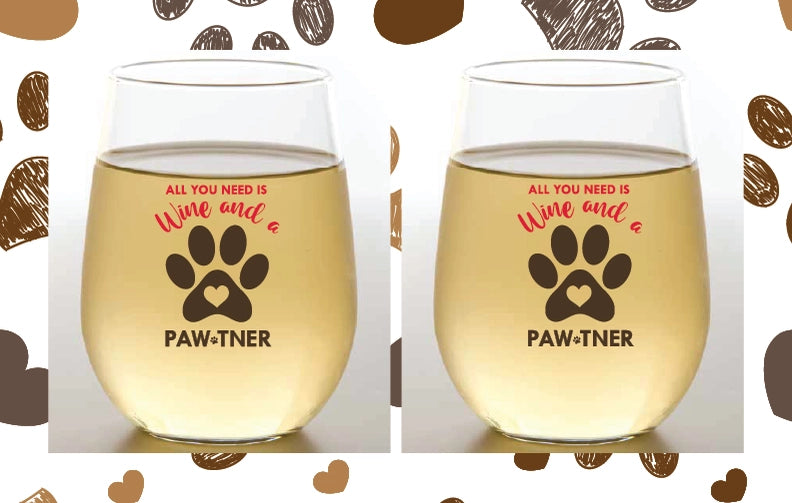 Dog Lovers Stemless Cups