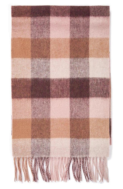Barbour Birch Check Scarf - Chocolate