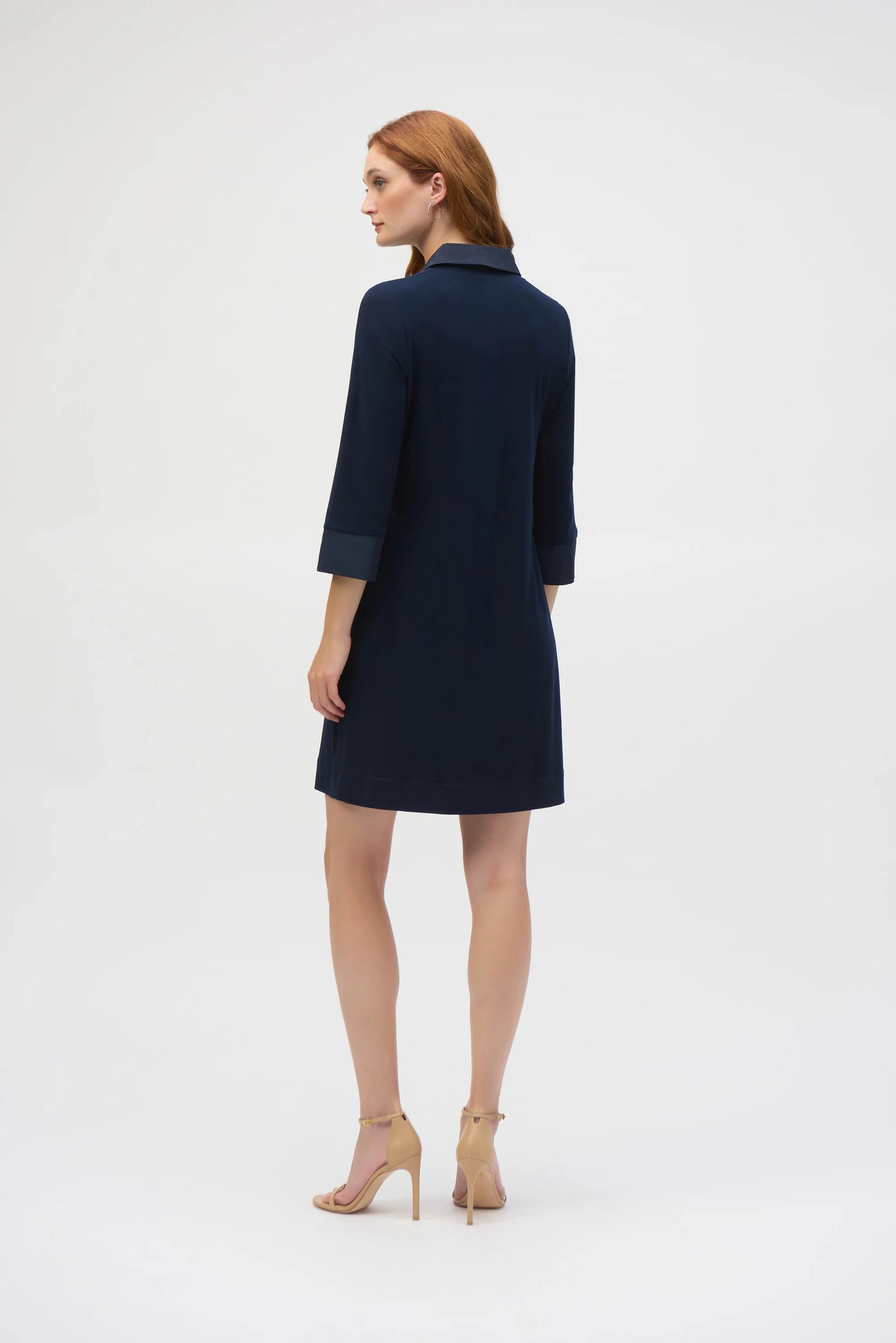 Silky Knit And Memory Trapeze Dress