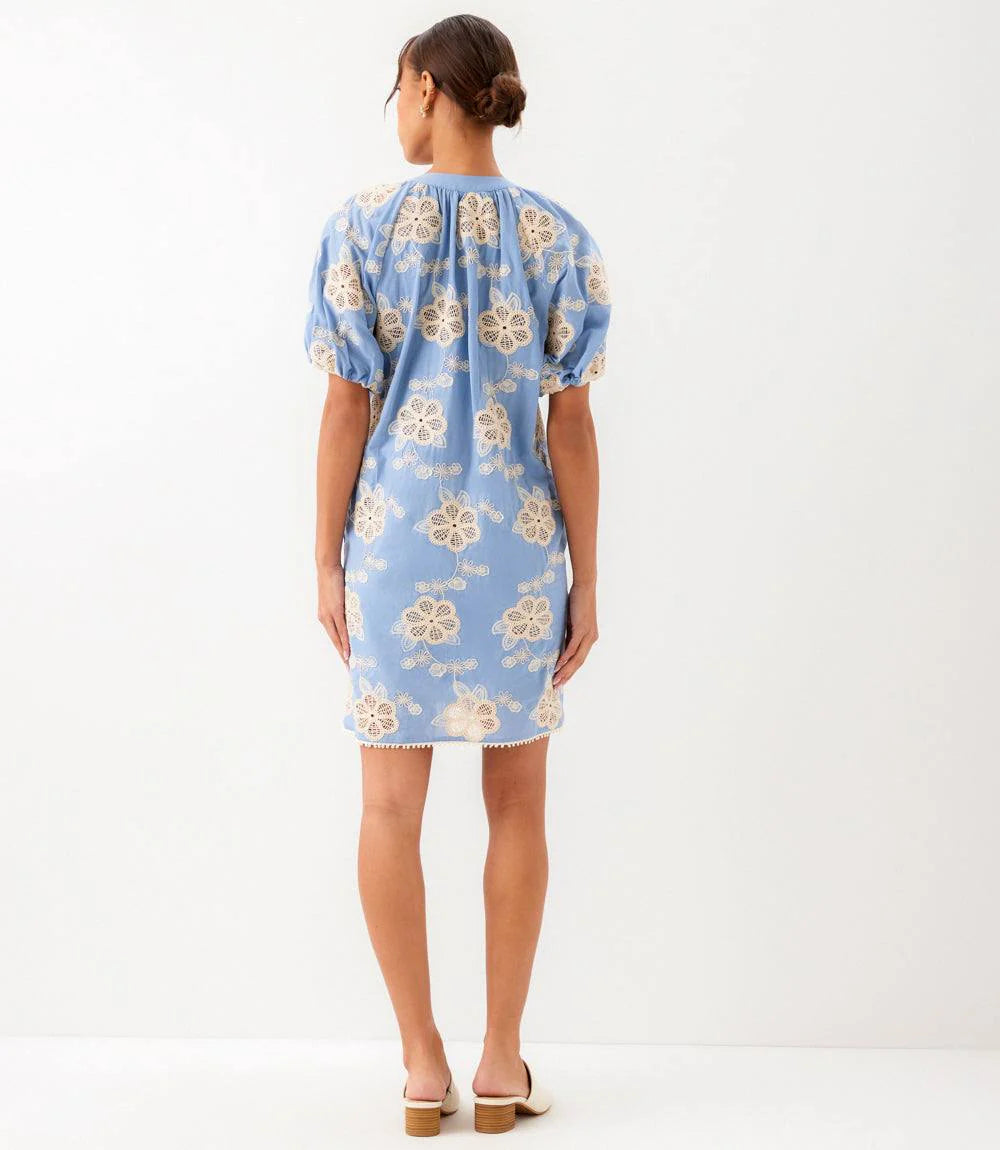 Puff Sleeve Tassel Dress