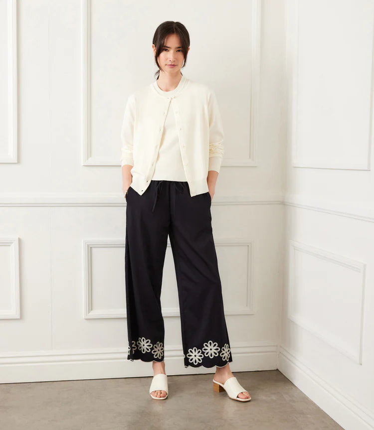 Scallop Drawstring Pants