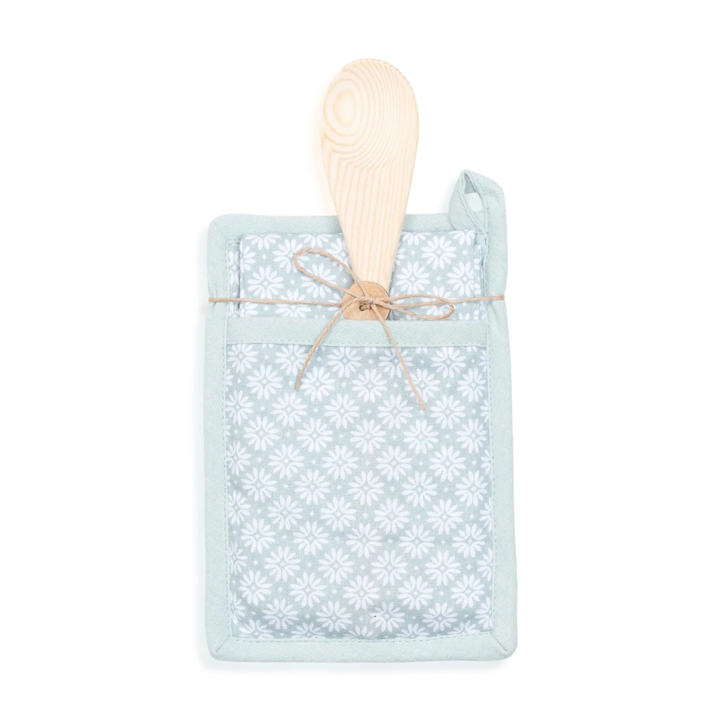 ELSIE & ZOEY 3 Piece Mint Floral Kitchen Set