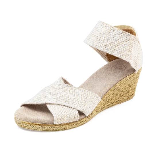 Cannon - Ankle Strap Espadrille Wedge Sandal
