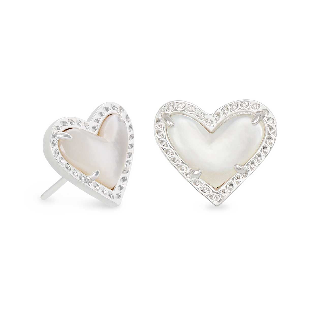 Ari Heart Gold Stud Earrings
