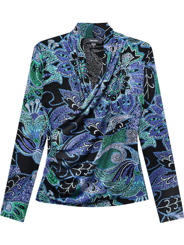 Drape Front Crossover Top