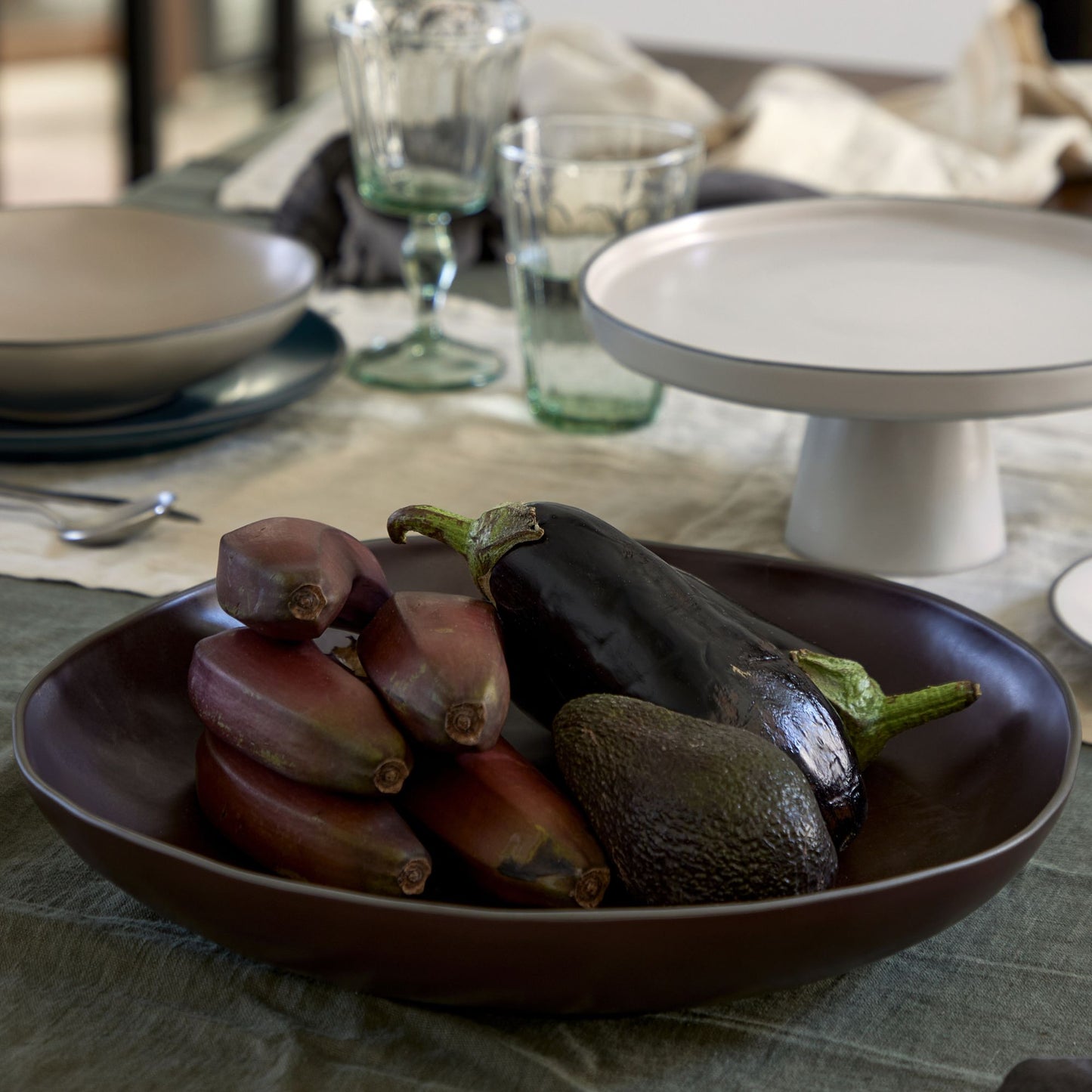 Large Serving Bowl Stacked Organic-Port
