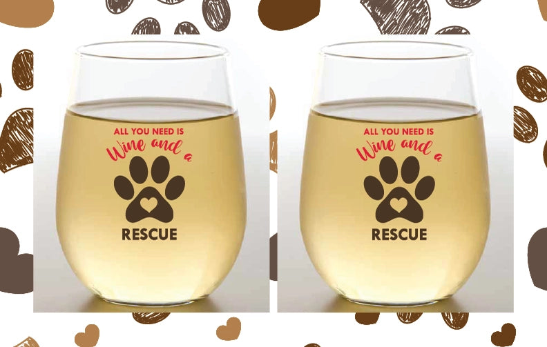 Dog Lovers Stemless Cups