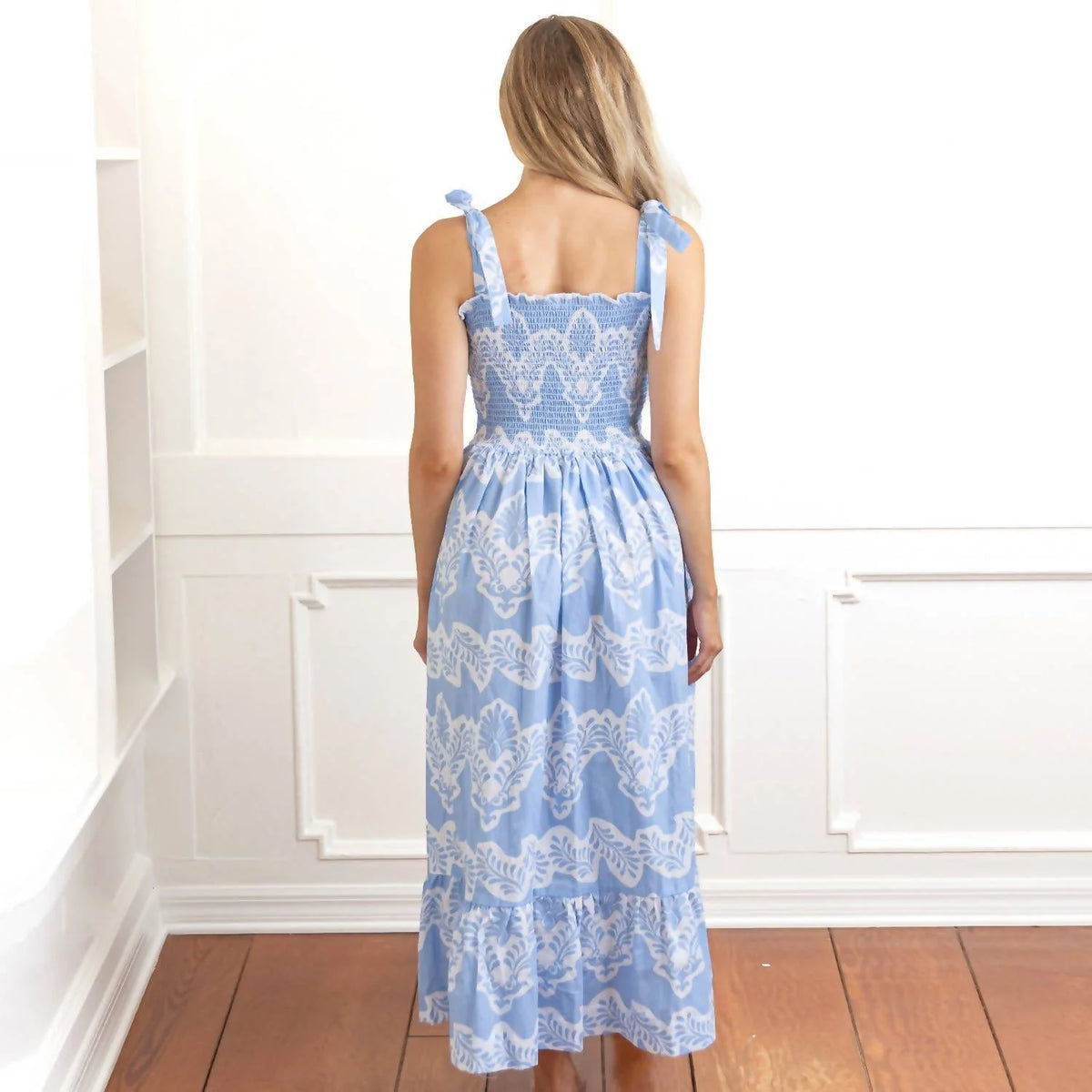 Smocked Tie Top Dress