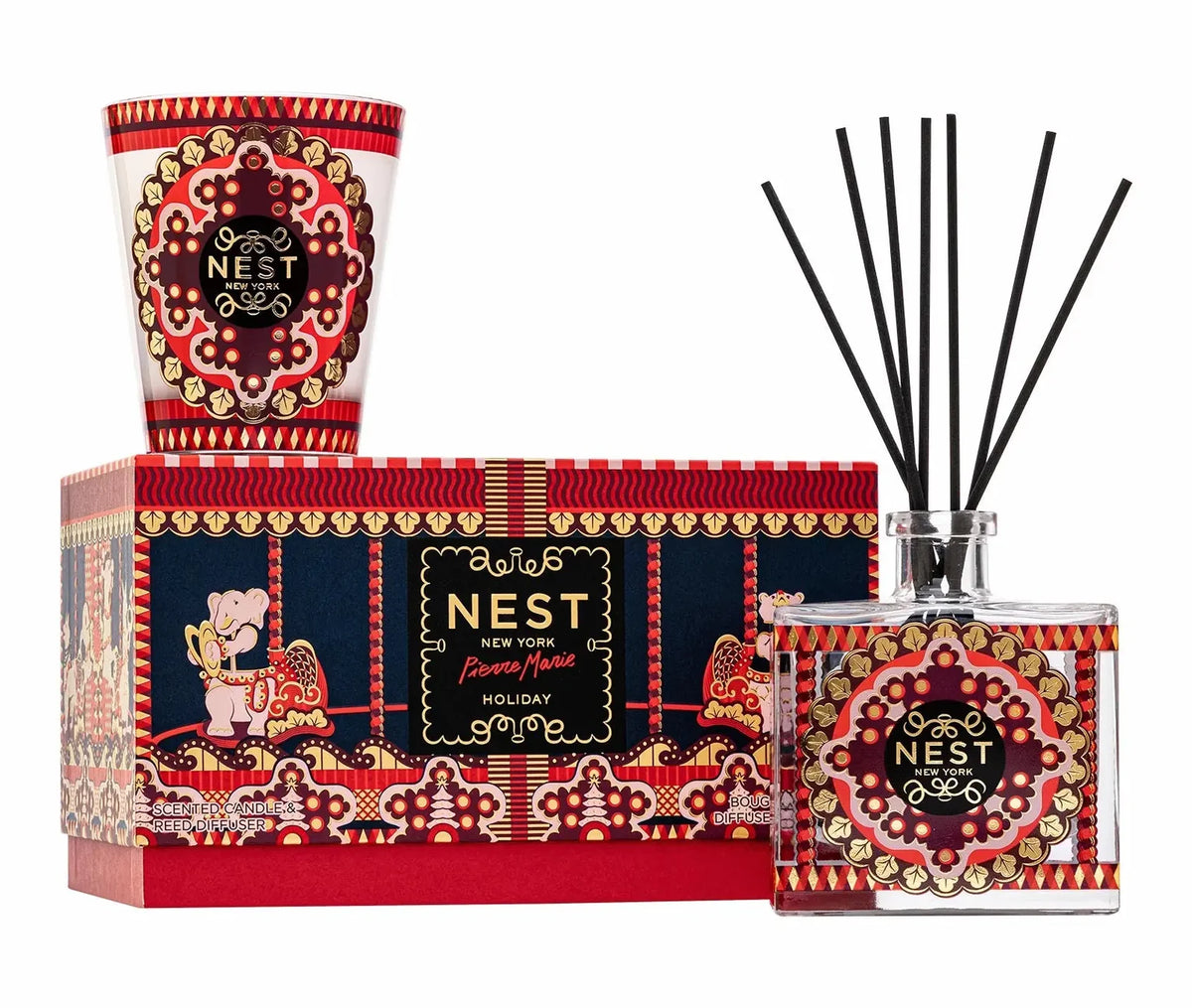 Pierre Marie Holiday Classic Candle & Reed Diffuser Set