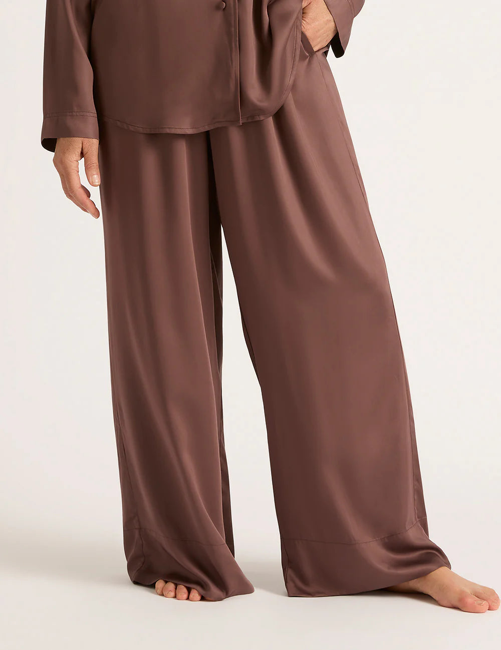 Vegan Silk Wide Leg Pant