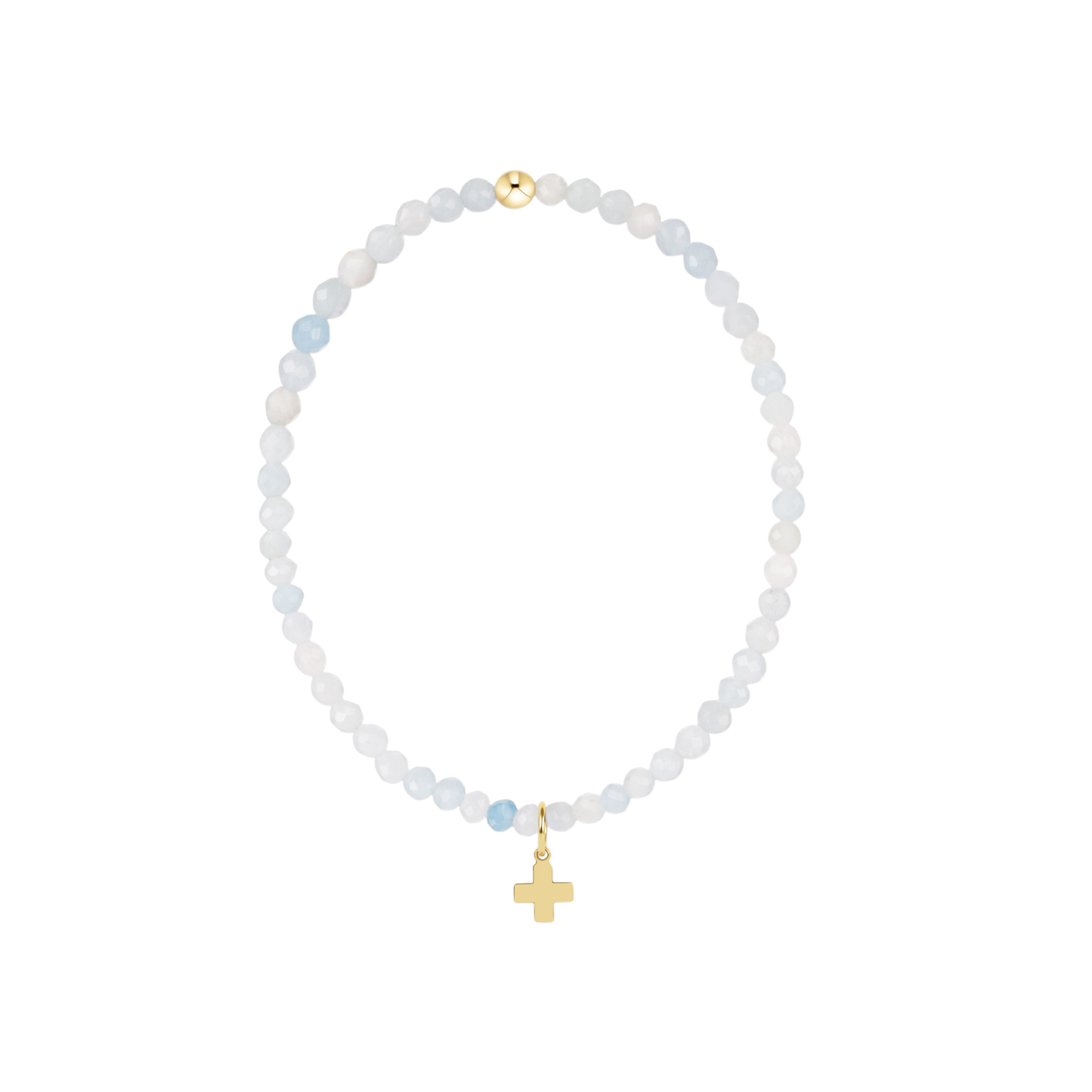 Classic 3 mm with Signature Cross Gold Charm