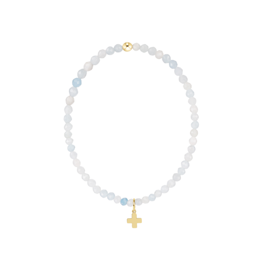 Classic 3 mm with Signature Cross Gold Charm