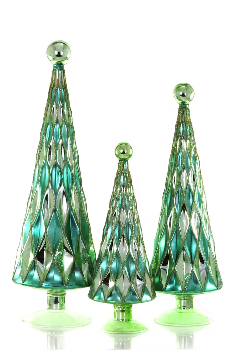 Mid Century Diamond Trees- set of 3