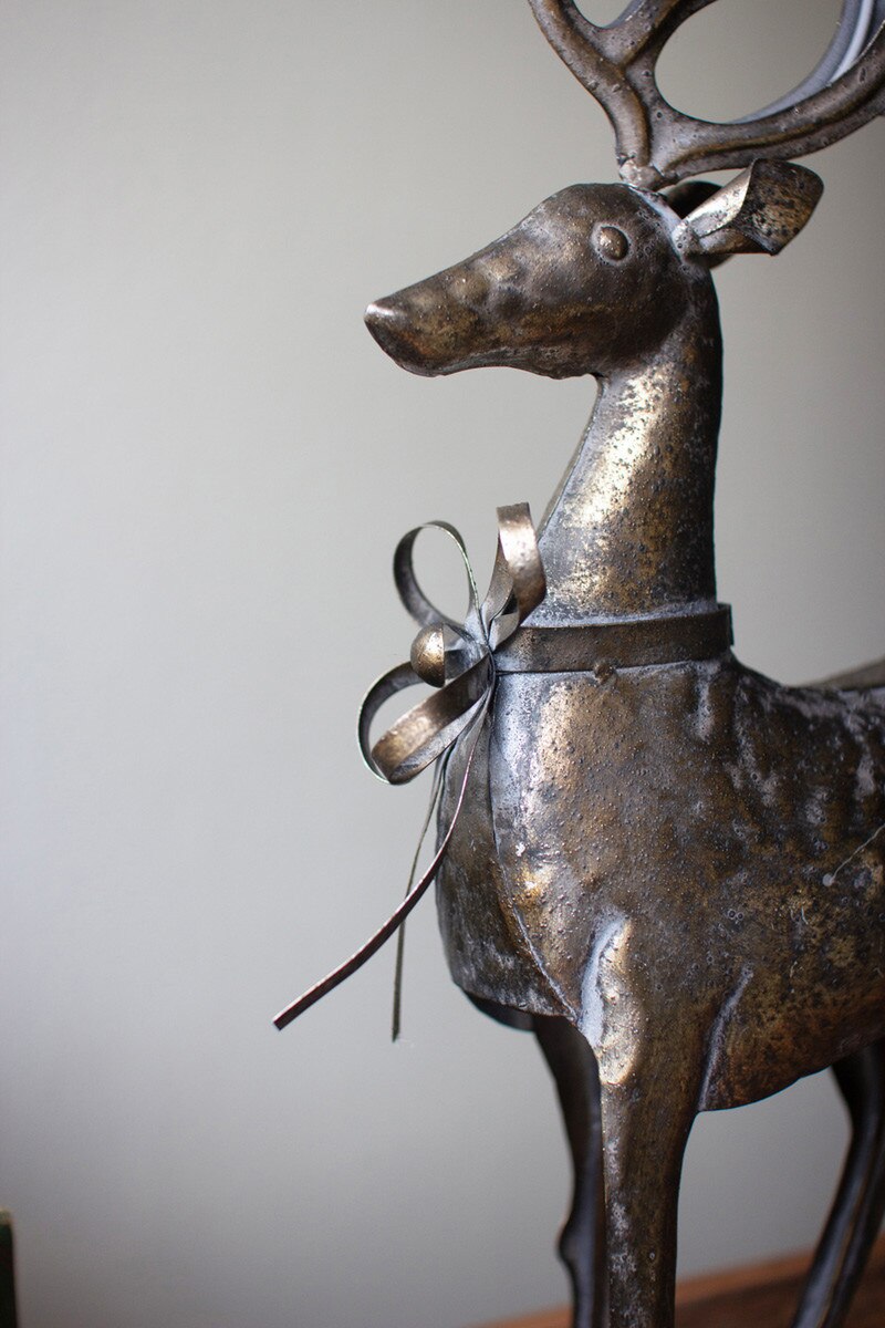 Rustic Metal Reindeer