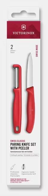 Swiss Classic Paring Knife Set with I-Peeler, 2 Pieces, 3 in