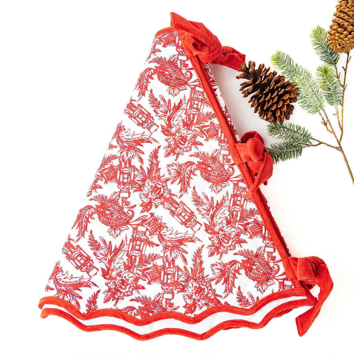 Quilted Tree Skirt - Red Plaid