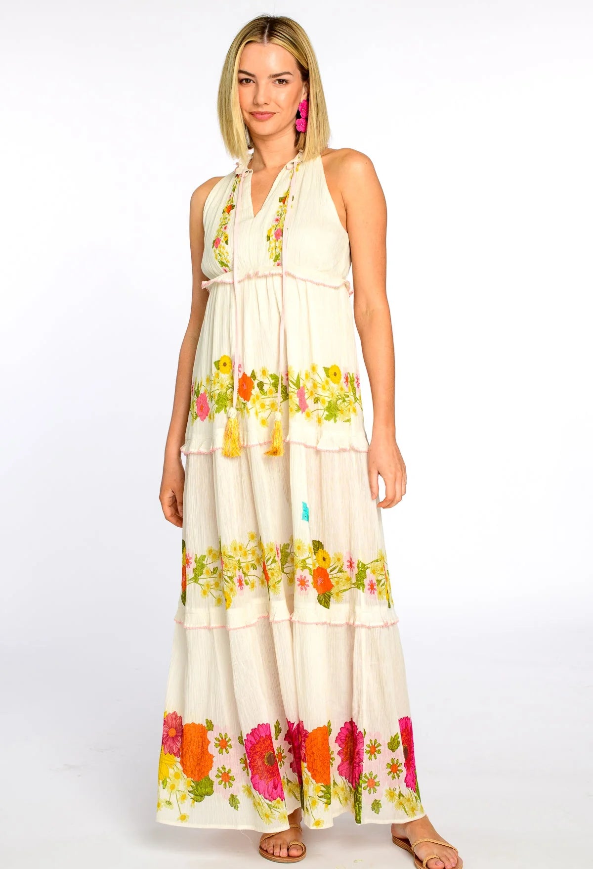 Ava Dress in Wildflower Ivory