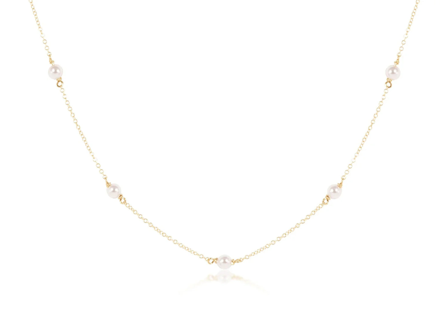15" Choker Simplicity Pattern - Pearl
