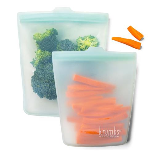Krumbs Kitchen Silicone Storage Bags-2pack