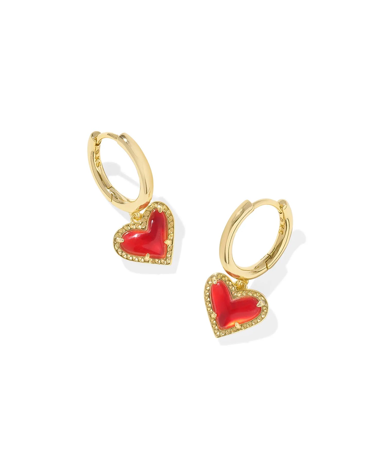 Ari Heart Huggie Earrings
