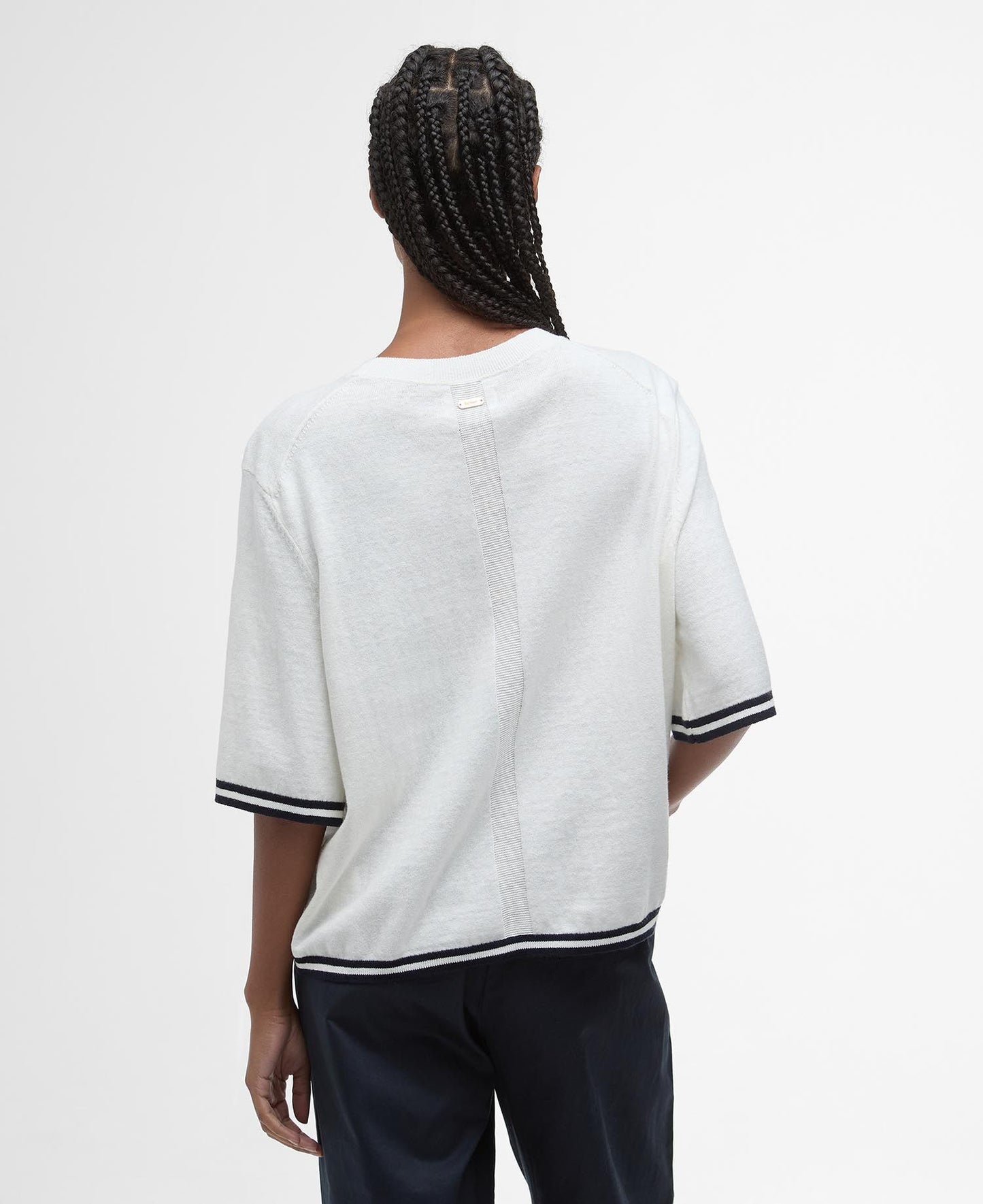 Genevieve Crew Neck Short-Sleeved Jumper