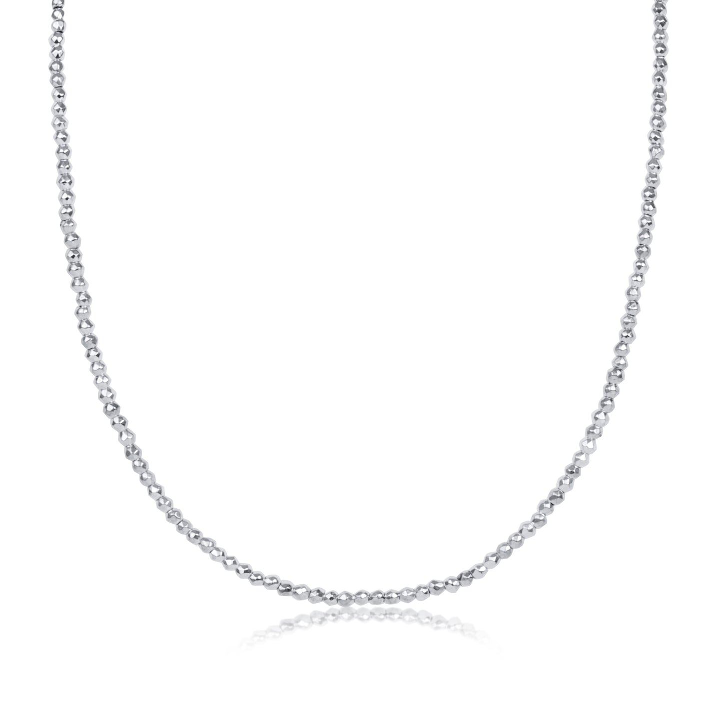 15"Hematite Choker - Beaded