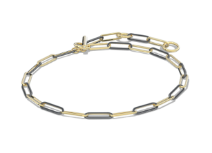 COURTNEY ENAMEL LINK AND CHAIN BRACELET