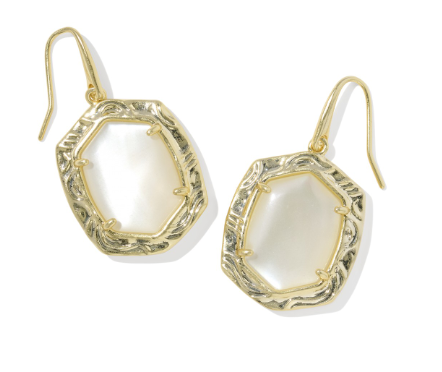 TIGER STRIPED DAPHNE DROP EARRINGS