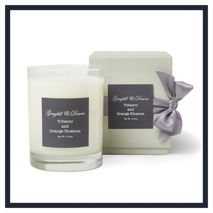 TOBACCO AND ORANGE BLOSSOM CANDLE
