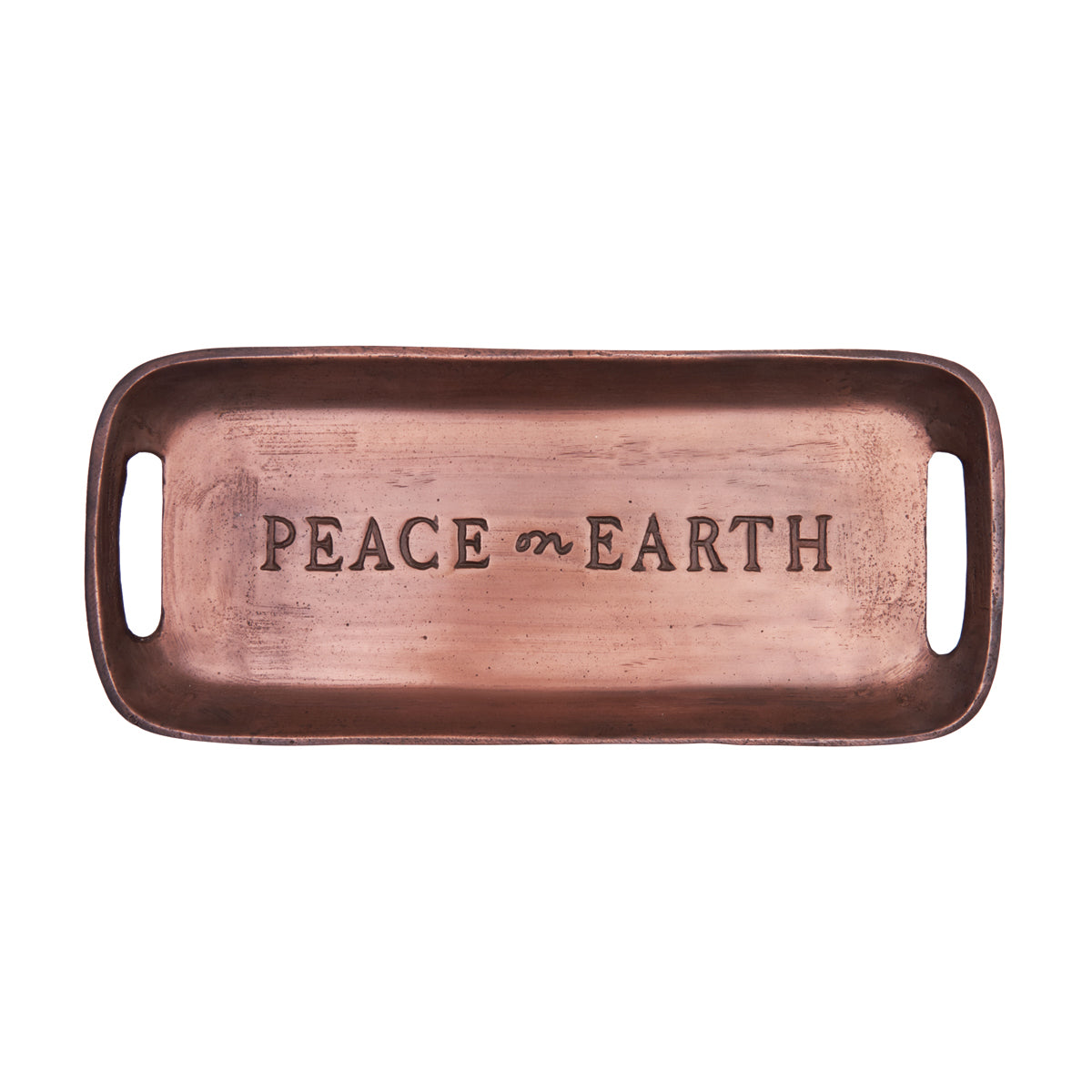 Peace on Earth Bronze Tray