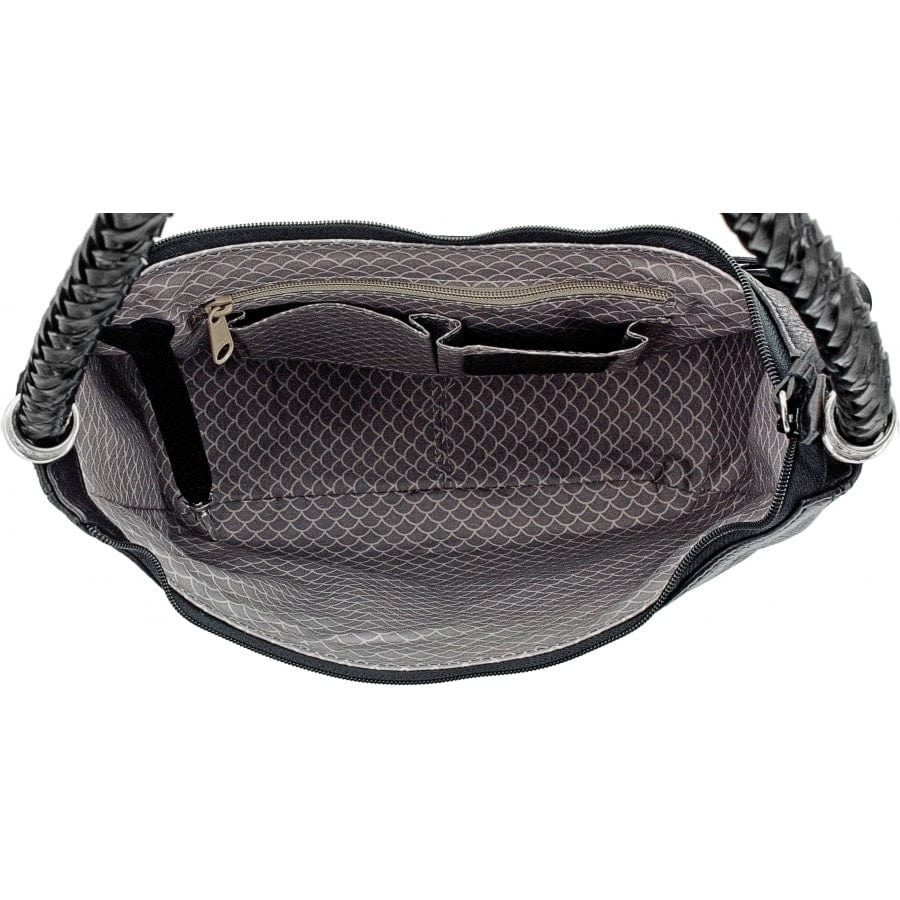 Barbados Ziptop Hobo- Black