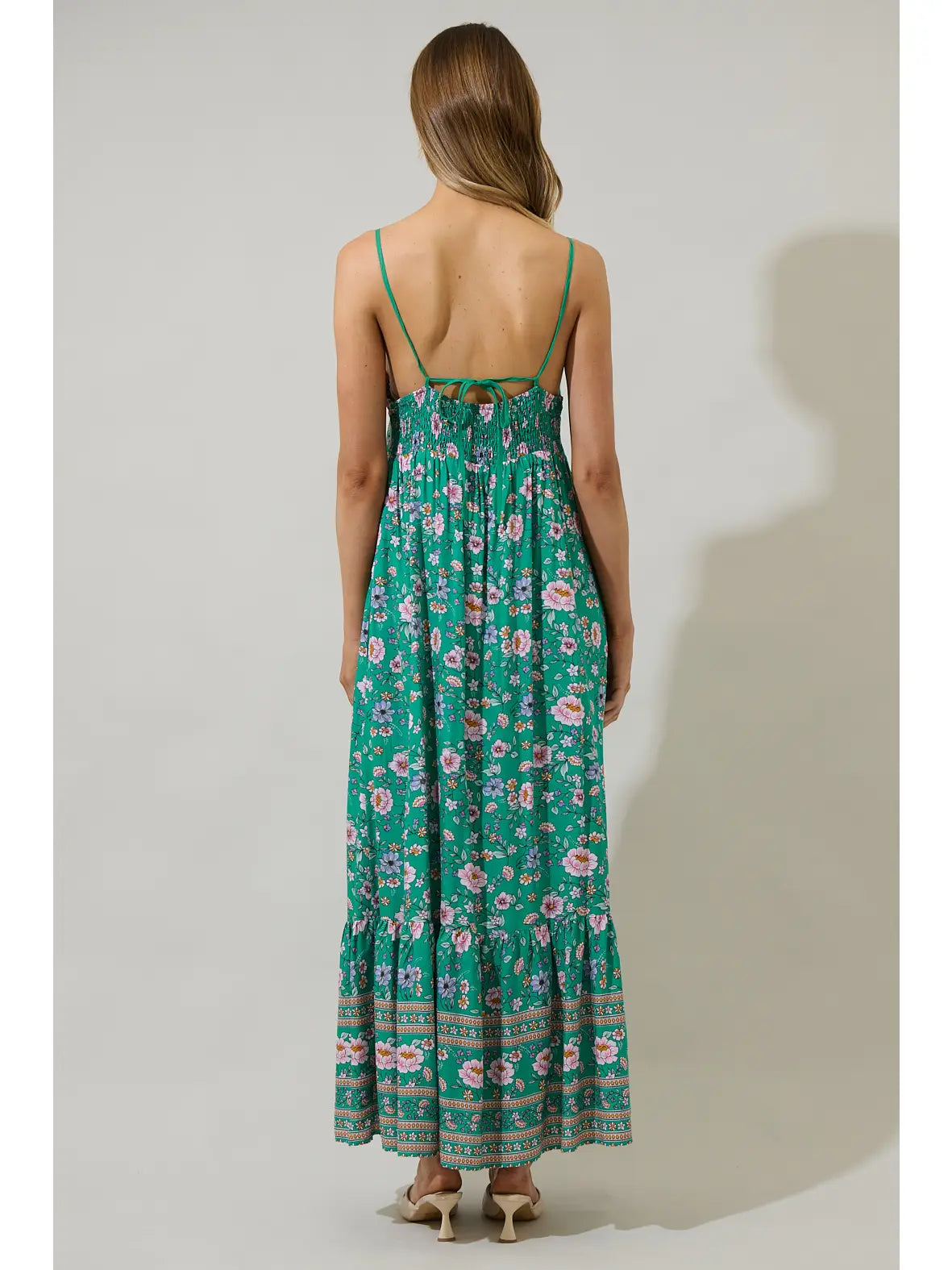 Tali Floral Valle Tie Back Maxi Dress