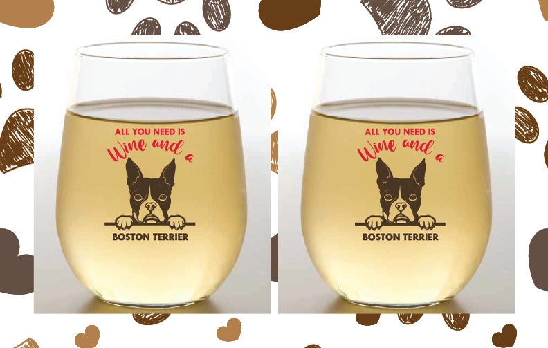 Dog Lovers Stemless Cups