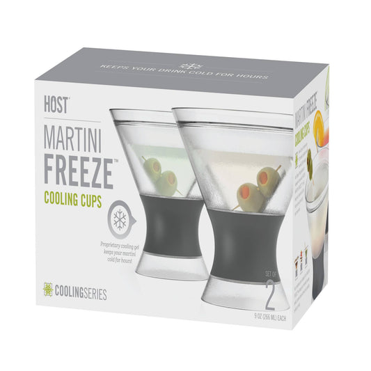 Martini FREEZE™ Cooling Cups with Cooling Gel Set of 2