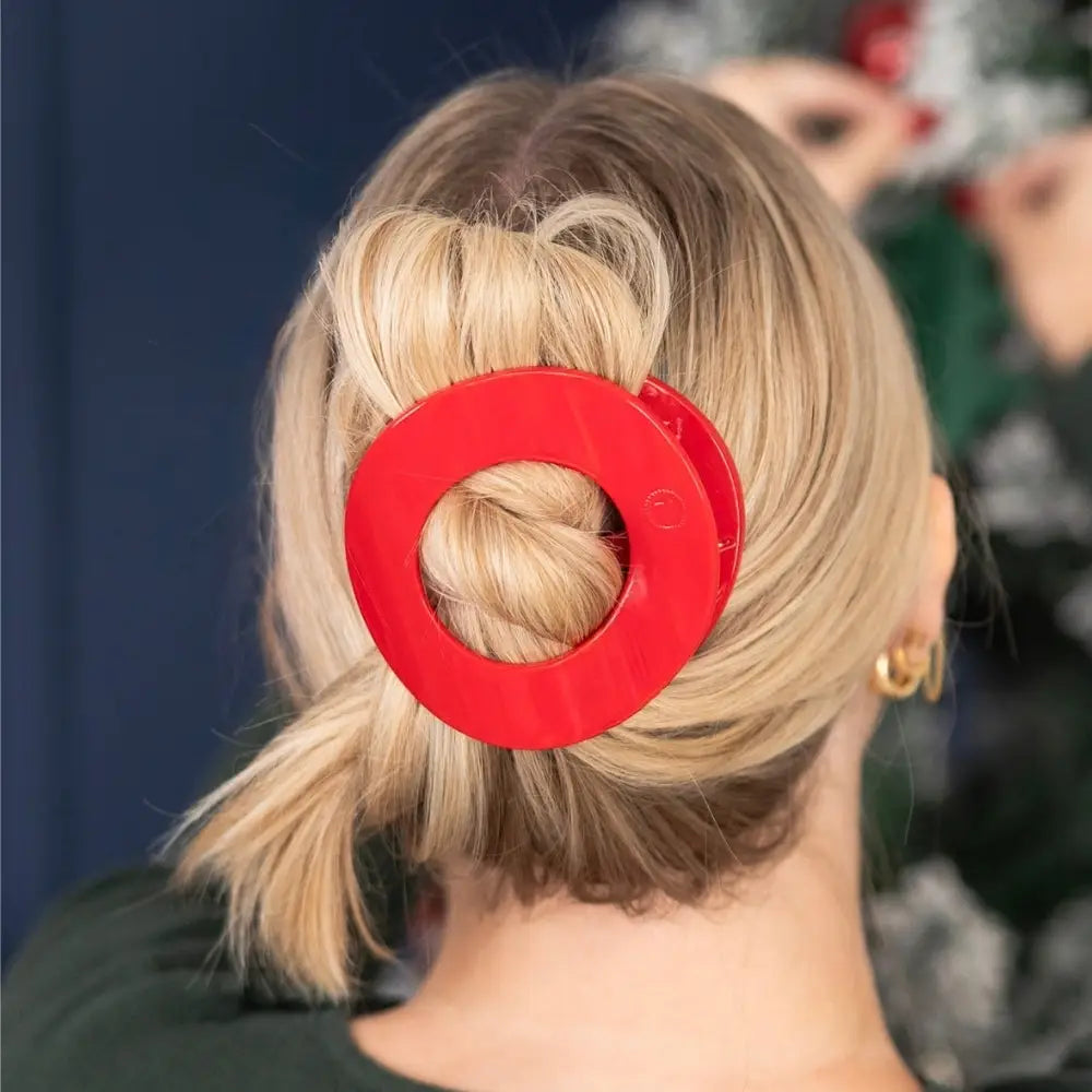 Flat Circle Hair Clip