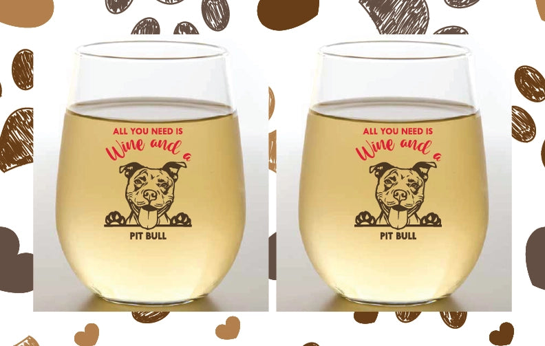 Dog Lovers Stemless Cups