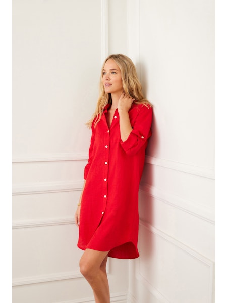 Linen Shirt Dress