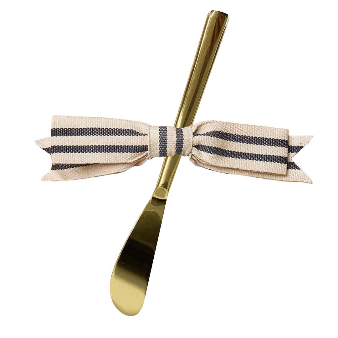Artisan Maple Paddle - Initial with Gold Spreader & Ribbon