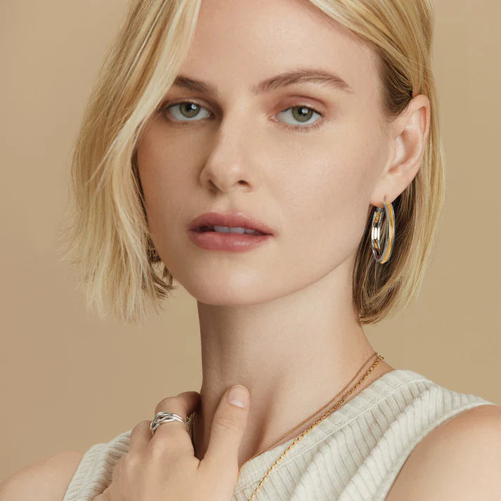 Interlok Heirloom Hoop Earrings