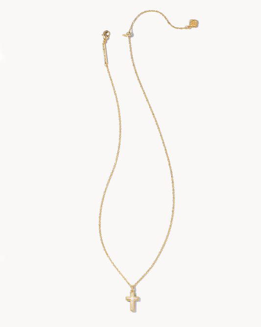Cross Opal Necklace