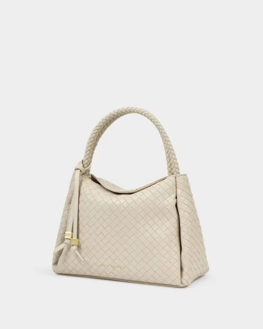 Nova Woven Texture Top Handle Bag