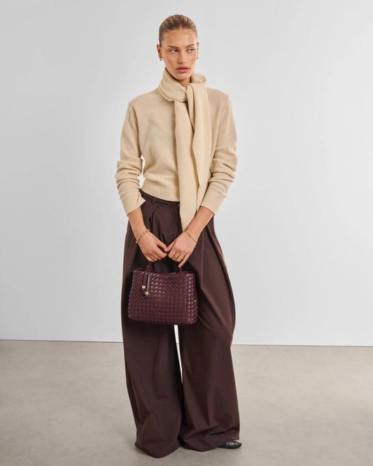 NOVA HAND WOVEN TOP HANDLE BAG