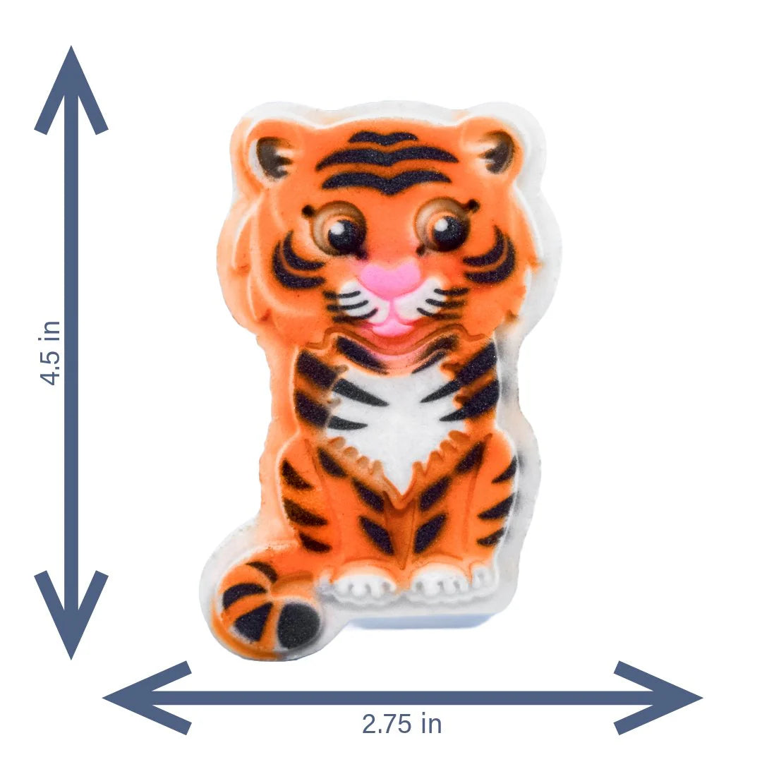 Tiger Bath Bomb – Peach Scented, Vegan & Fiercely Fun